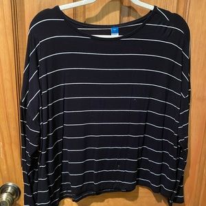Old Navy Blue Boxy Long Sleeve T-Shirt